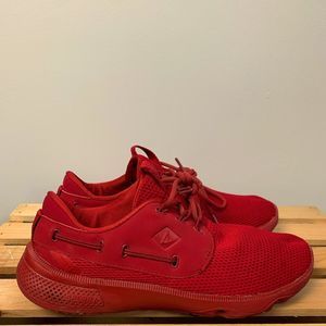 Cherry Red Sperry Top Sider Sneaker